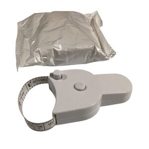 Gray Retractable Body Tape Measure for Weight Loss and Fitness  and measurements